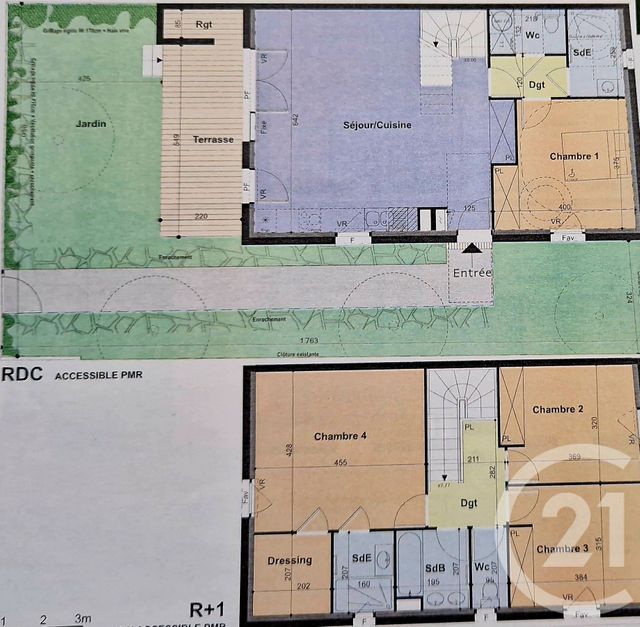 Afficher la photo en grand Appartement T5 à vendre - 5 pièces - 122.95 m2 - CODOGNAN - 30 - LANGUEDOC-ROUSSILLON - Century 21 L'Agence Des Garrigues