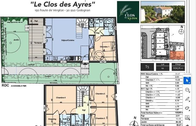 maison à vendre - 5 pièces - 122.95 m2 - CODOGNAN - 30 - LANGUEDOC-ROUSSILLON - Century 21 L'Agence Des Garrigues